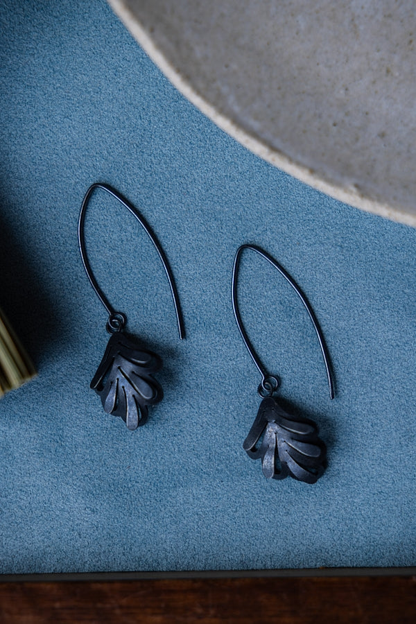 Romarin Hanging Leaf Drop Earrings