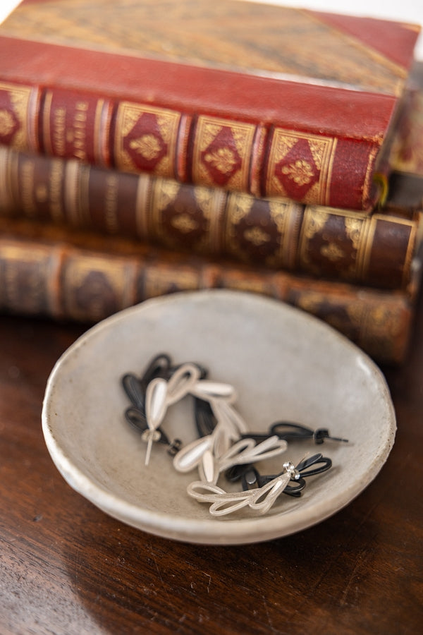 Romarin Medium Petal Hoop Earrings