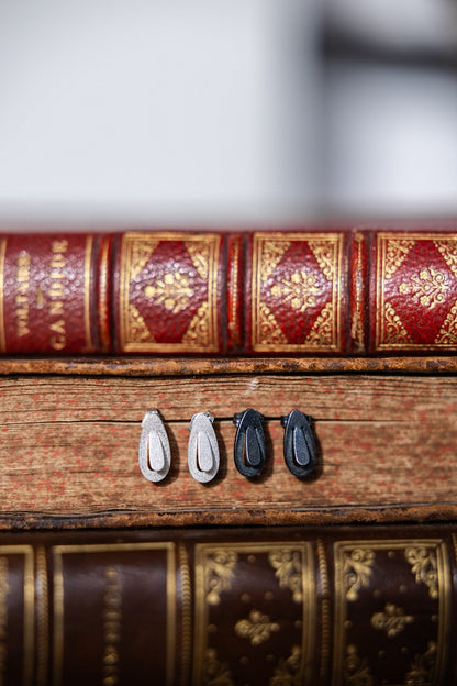 Tiny Romarin Teardrop Post Earrings