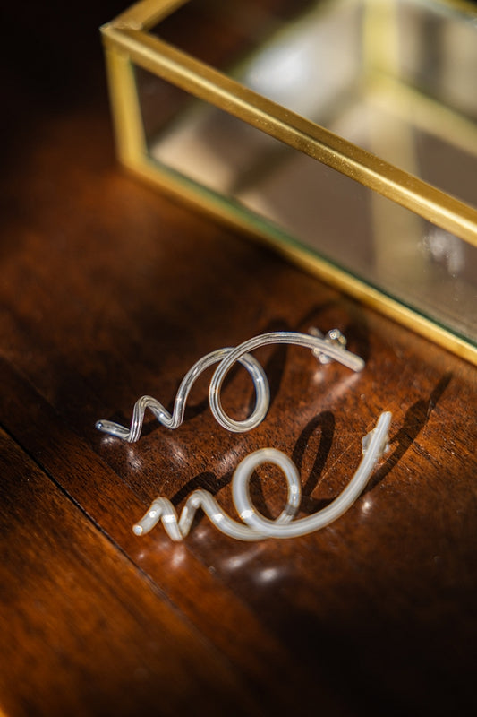 Twisty vine earrings V2