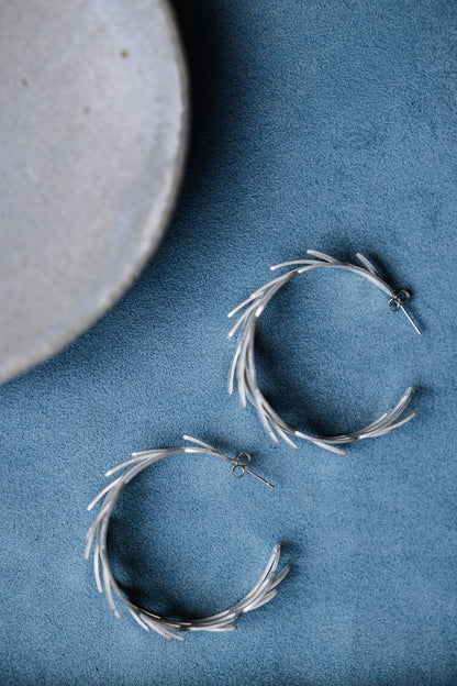 Romarin Large Tapered Hoop Earrings