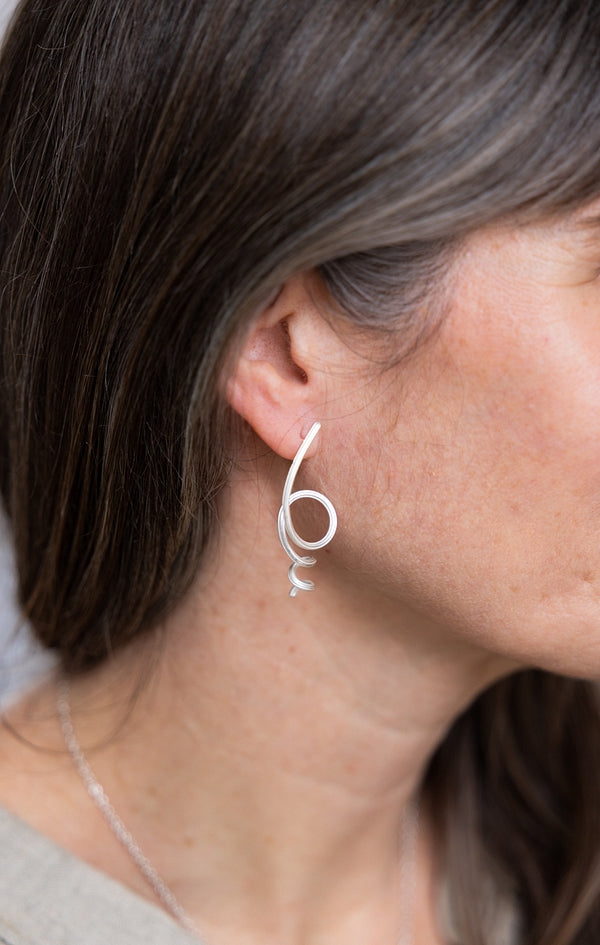 Twisty vine earrings V2