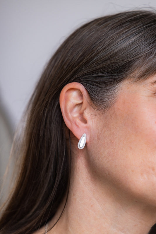 Romarin Small Teardrop Post Earrings