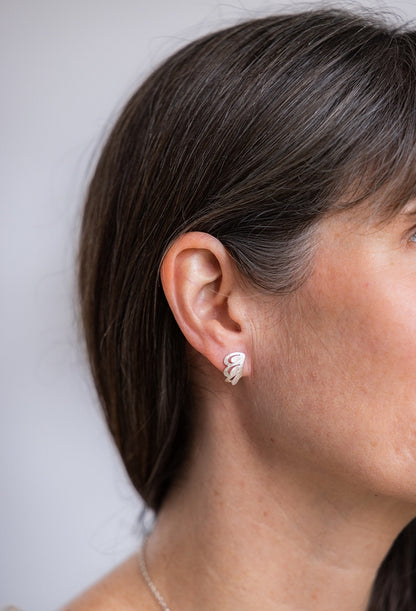 Romarin Fan Post Earrings