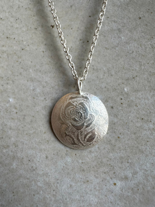 Rose Provence Charm Pendant