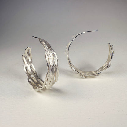 Romarin Large Tapered Hoop Earrings