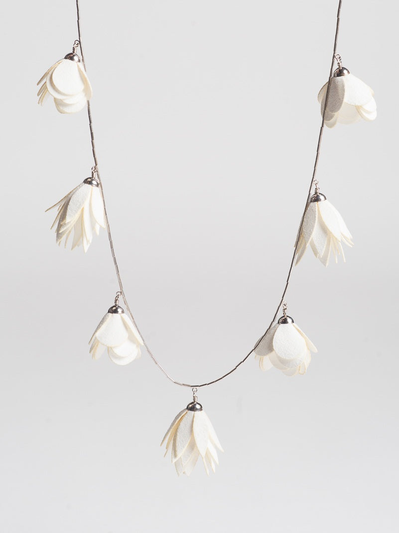 Draped Flowers Necklace