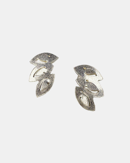 Romarin Pointed Leaf Fan Earrings