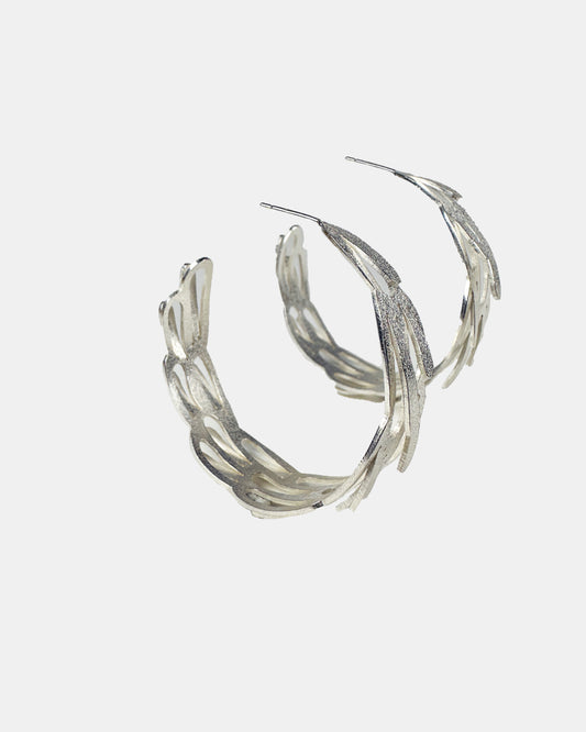 Romarin Large Tapered Hoop Earrings