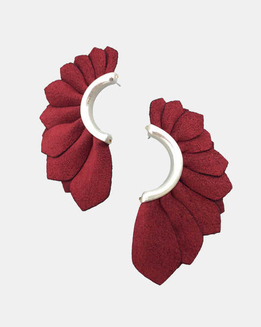 Crescent Petal Post Earrings